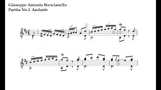 A. Brescianello. Partita No.1, Andante