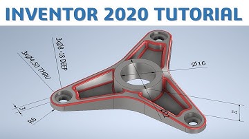 Inventor 2020 Tutorial #165 | 3D Model Basic Beginers | cadcam tutorial