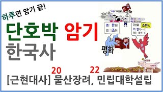 [근현대사] 물산장려, 민립대학설립 (20년대)          |한국사 암기법 | 공무원 단기 공부법|한능검