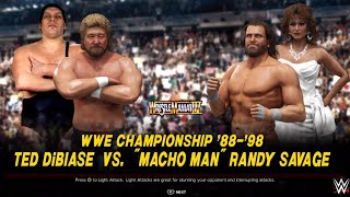 WWE 2K24 Wrestlemania 4 Dibase vs Savage