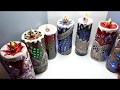 Декоративные свечи из керамики с встроенной подсветкой///Teelicht - Kerzen