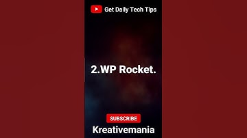 Best 5 WordPress Plugin For Speed Optimize | Kreativemania | Shorts