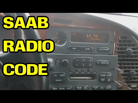How to find the radio code for your Saab