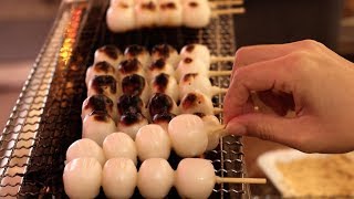 DANGO MOCHI | Rice Dumpling | Japanese Street Food | Osaka Japan