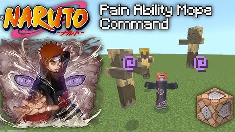 [Pain Ability] Naruto Mcpe Command Tutorial