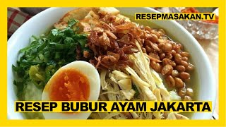 Cara membuat bubur ayam bandung. 