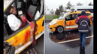 Çarşı izninde taksi çalan 2 er, polisten kaçarken kaza yaptı, yaralandı