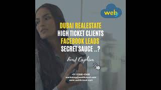 Dubai Realestate | High Ticket Clients | Facebook Ads | How  digitalmarketing leadgeneration