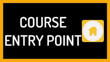 Change Entry Point in Blackboard Course
