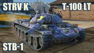 : Strv K, STB-1 & -100   WoT Blitz Gameplay