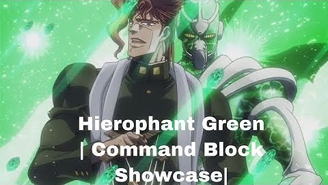 Hierophant Green | MCPE/MCBE Command Block Showcase