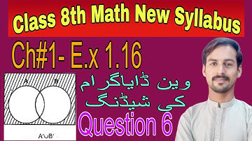 Class 8 math new book chapter 1- Exercise 1.16- Question 6- 8th math  Exercise 1.16- Groom Math