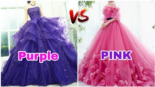 Purple vs Pink | pink vs purple | Which one is your favorite Choose one✨