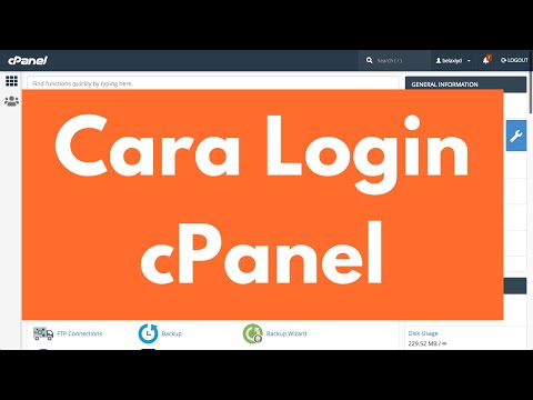 Cara Login cPanel