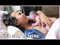 LABOR AND BIRTH VLOG! MEET OUR SON! 👶🏻❤️ | rhazevlogs