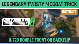 Goat Simulator 3 - Instinct - Do a The Legendary Twisty McGoat Trick & 720 Double Front or Backflip screenshot 5
