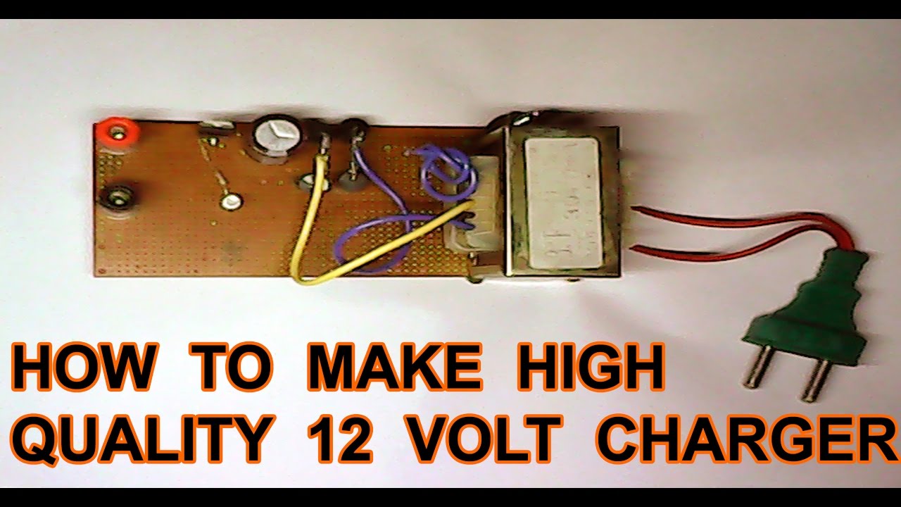 how to make 12 volt battery charger (high quality) - YouTube 12 volt battery wiring diagram 