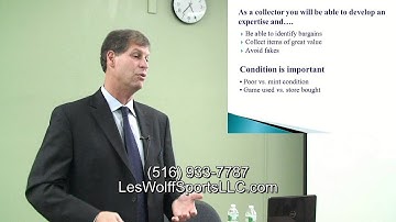 Sports Collectibles Part 6 of 10 How to Collect Sports memorabilia by Les Wolff Sports LLC