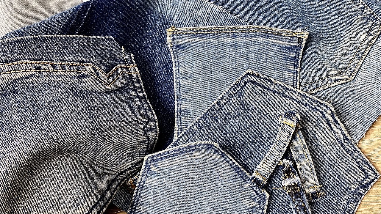 Шьем из джинсовых карманов DIY Мастер-класс