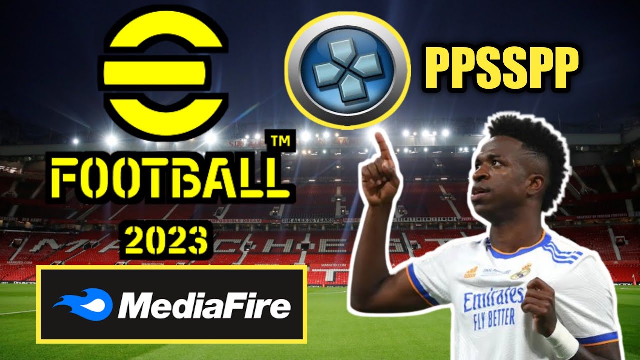 PES Efootball 2023 para ppsspp/PSP para Android Brasileirão+ Europeu . 