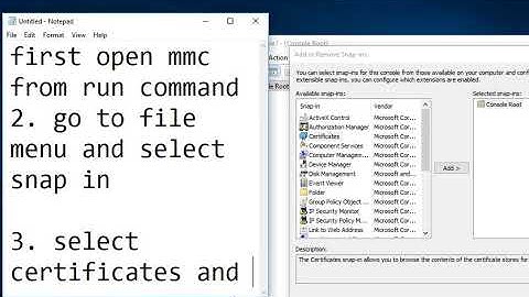 how to see archive certificate in MMC console
