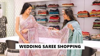 Modern Wedding Saree Shopping for Bridesmaids - Sangeet & wedding Saree 2024