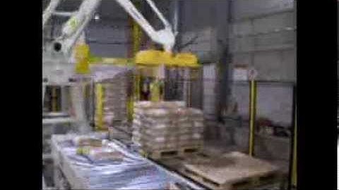 Robotic Palletizing - Wood Fuel Pellets by ICON Robotics