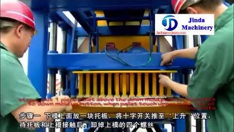Teach you how to install and change QT4-20 brick machine molds