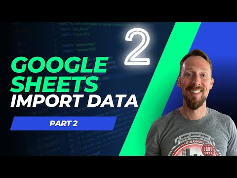 Google Sheets - Import Data and Feed (part 2/3)