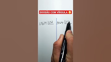 DIVISÃO COM VÍRGULA. #matemáticabásica