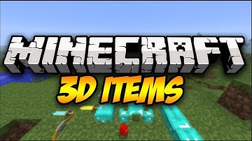 Minecraft: 3D ITEMS! | Mod Showcase