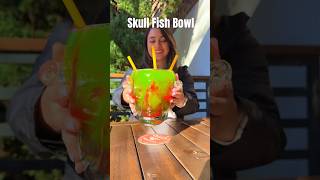 Skull Fish Bowl In Santa Ana At Cerveza Cito Brewery Unique Date Idea With Booze