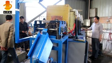 automatic feeding  induction forging furnace running video