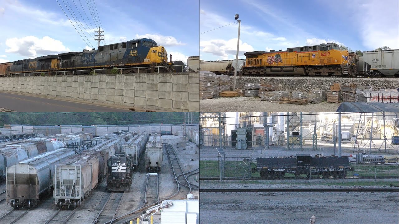 A Few NS and CSX Things in Lafayette, Indiana (CSXT 446 YN2, UP 6417 ...