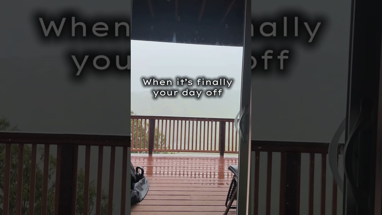 When you finally take a day off