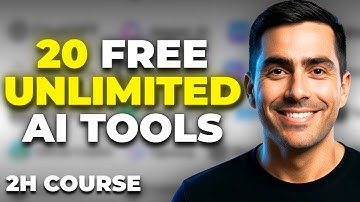 20 Best FREE & UNLIMITED AI Tools (2025) — 2H LEGIT Course