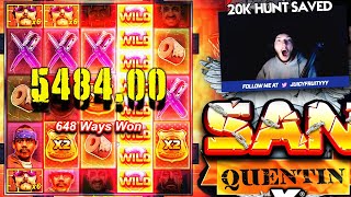 HITTING A 10000X *LIVE* on SAN QUENTIN! (STAKE)