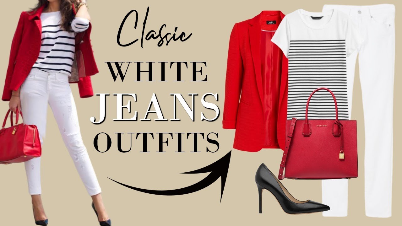 How to Wear White Jeans Over 40  Best White Jeans for Women 40 & Up!