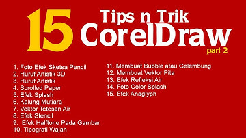 15 Tips dan Trik corelDRAW untuk pemula || part 2 |  corel draw tutorials |  graphic design