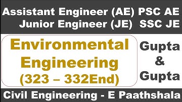 Environmental Engineering (323–332End) | Gupta and Gupta | CGPSC AE Civil Engineering | SSC JE Civil