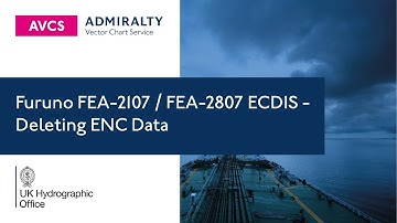 Furuno FEA-2107 / FEA-2807 ECDIS - Deleting ENC Data