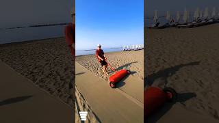 "Amazing Beach Sand Leveling Tool – Satisfying Sand Cleaner Machine in Action!"