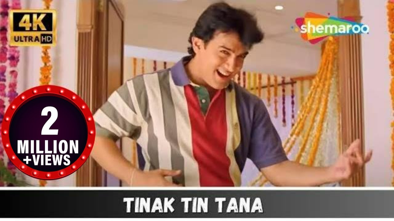 Tinak Tin Tana   4K Video  Mann 1999  Aamir Khan Manisha Koirala  Alka Yagnik  90s Hits Song