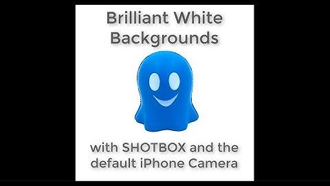 SHOTBOX White Background iPhone Tutorial