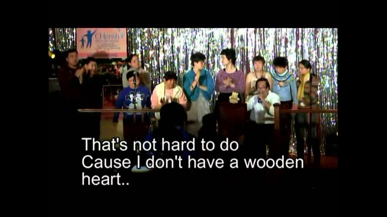 Karaoke Wooden Heart (MMO) Lanny Shum 岑南羚 with Little Bear version