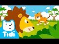 The King of Animals♪ | Lion vs Tiger | Sing Along with Tidi Songs for Children★TidiKids