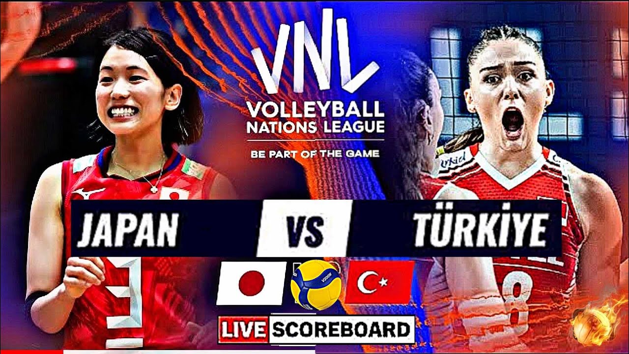 JAPAN vs TURKEY Live Score Update Today Match VNL 2023 FIVB VOLLEYBALL WOMENS NATIONS LEAGUE