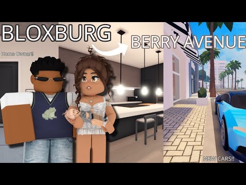 Moving to BERRYAVENUE! We got KICKED OUT OF BLOXBURG! 📦| Roblox Family Roleplay! W/Voices