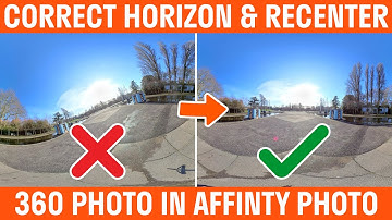 How To Correct Horizon And Recenter 360 Photo In Affinity Photo
