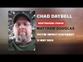 Matthew Douglas reads victim impact statement during Chad Daybell sentencing phase